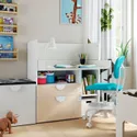 IKEA SMÅSTAD СМОСТАД, письменный стол, Белая береза с 2 выдвижными ящиками, 90x79x100 см 393.922.76 фото thumb №2