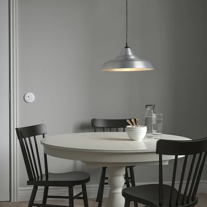 IKEA TRETTIOEN ТРЕТТИЭН, подвесной светильник, серебро, 38 см 705.012.68 фото №3