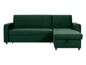 BRW Двусторонний раскладной угловой диван Kirsten IV с ящиком для хранения велюр зеленый, Веллуто 27 NA-KIRSTEN_IV-2F.URCBK-G2_BB0822 фото