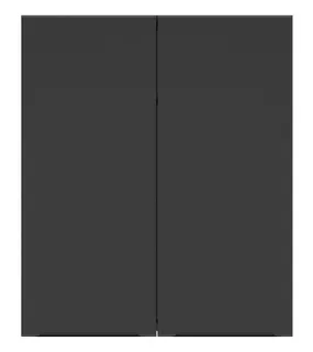 BRW Кухонный верхний шкаф Sole L6 80 см двухдверный черный матовый, черный/черный матовый FM_GC_80/95_L/P-CA/CAM фото