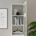 IKEA BILLY БІЛЛІ, стелаж з дод секцією / дверцятами, білий / скло, 40x42x237 см 893.988.60 фото thumb №3