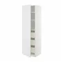 IKEA METOD МЕТОД / MAXIMERA МАКСИМЕРА, высокий шкаф с ящиками, белый / Стенсунд белый, 60x60x200 см 194.093.29 фото