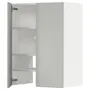 IKEA METOD МЕТОД, навесной шкаф д / вытяжки / полка / дверь, белый / светло-серый, 60x80 см 595.392.20 фото