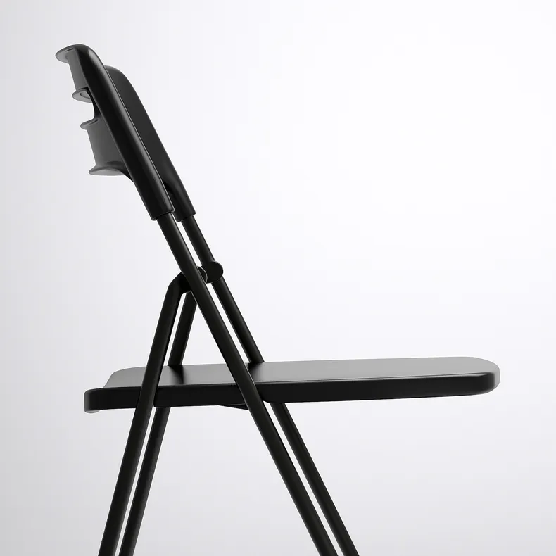 IKEA NISSE НИССЕ, стул складной, черный 301.150.66 фото №7