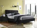 Ліжко двоспальне оксамитове SIGNAL MIRAGE VELVET, чорний, 160x200 см фото thumb №1