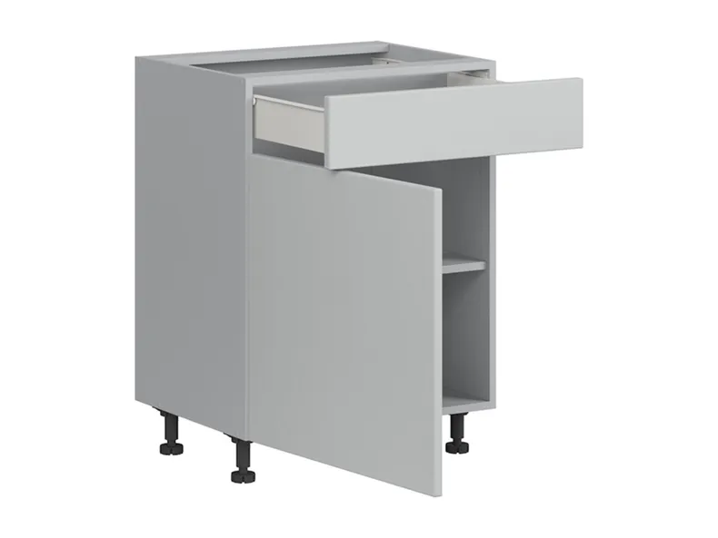 BRW Кухонный базовый шкаф Top Line 60 см левый с выдвижным ящиком светло-серый матовый, греноловый серый/светло-серый матовый TV_D1S_60/82_L/SMB-SZG/BRW0014 фото №3