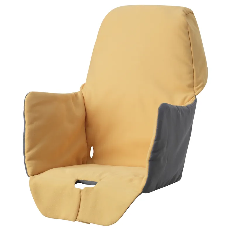 IKEA LANGUR ЛАНГУР, подушка-чохол для стільчика для год, жовтий 303.469.86 фото №1