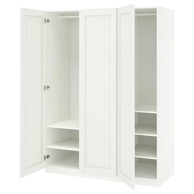 IKEA PAX ПАКС / GULLABERG ГУЛЛАБЕРГ, гардероб, комбинация, белый/белый, 150x60x201 см 695.630.21 фото №1