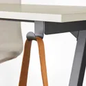 IKEA TROTTEN ТРОТТЕН, письмовий стіл, бежевий / антрацит, 140x80 см 894.295.50 фото thumb №9