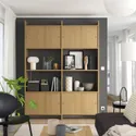 IKEA LÅDMAKARE, комбинация с раздвижными дверями, с 2 полками/имит. дуб, 159x35x212 см 295.646.78 фото thumb №5