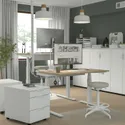 IKEA MITTZON МИТТЗОН, стол / трансф, электрический окл дуб / белый, 120x60 см 895.268.53 фото thumb №5