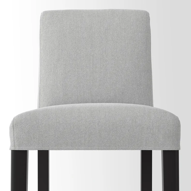IKEA BERGMUND БЕРГМУНД, барний стілець зі спинкою, чорний / або світло-сірий, 62 см 893.881.73 фото №4