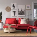 IKEA SÖDERHAMN СЕДЕРХАМН, 2-місний диван із кушеткою, Тонеруд червоний 295.144.57 фото thumb №2
