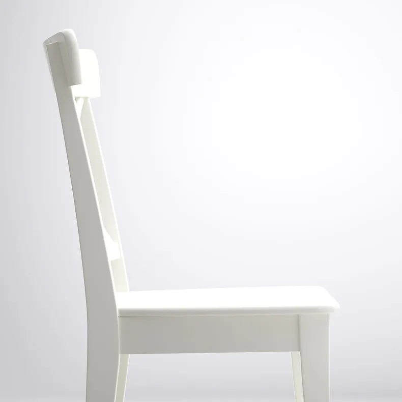 IKEA INGATORP ИНГАТОРП / INGOLF ИНГОЛЬФ, стол и 6 стульев, белый / белый, 155 / 215 см 192.968.84 фото №6