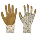 IKEA DAKSJUS ДАКСЙУС, світильник рукавички, дрібний квітковий візерунок ламаний білий / жовто-коричневий, M 005.670.88 фото thumb №1