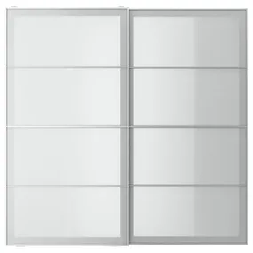 IKEA SVARTISDAL СВАРТИСДАЛЬ, пара раздвижных дверей, белая имитация бумаги, 200x201 см 294.397.93 фото