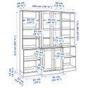 IKEA HAVSTA ХАВСТА, комбинация д / хранения+стекл дверц, серый, 203x47x212 см 492.659.23 фото thumb №8