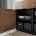 IKEA KLACKENÄS КЛАККЕНЕС, сервант, чорний / дубовий шпон коричнева морилка, 120x97 см 905.067.50 фото thumb №4