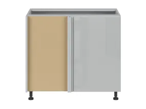 BRW Кухонный угловой шкаф Top Line левый серый глянец угловой 105x82 см, серый гранола/серый глянец TV_DNW_105/82/60_L/B-SZG/SP фото