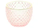 BRW Декоративна скляна ємність у формі Яйця, скло / рожевий 092549 фото thumb №3