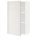 IKEA METOD МЕТОД, навесной шкаф с полками, белый / светло-серый, 60x100 см 994.563.74 фото thumb №1