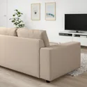 IKEA VIMLE ВІМЛЕ, 2-місний диван-ліжко, з широкими підлокітниками / ХАЛЛАРП бежевий 595.370.42 фото thumb №5