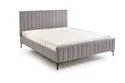 Кровать двуспальная HALMAR FRANCESCA 160x200 см светло-серый фото thumb №1