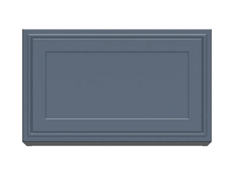 BRW Кухонный шкаф Верди 60 см с наклонной столешницей мистик матовый, черный/матовый FL_GO_60/36_O-CA/MIM фото №1