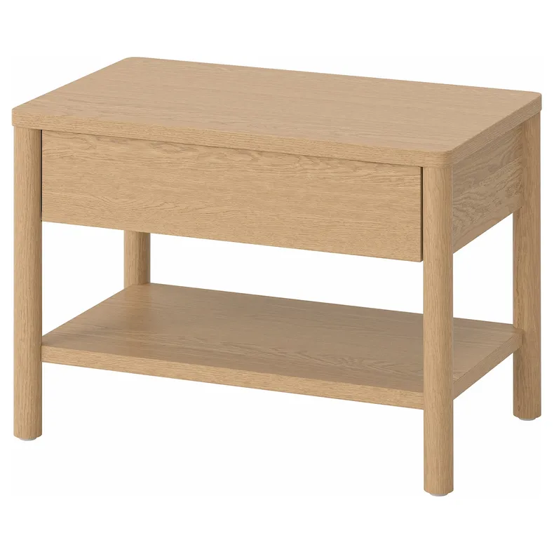 IKEA TONSTAD ТОНСТАД, придиванный столик, дуб, 64x40 см 805.284.70 фото №1