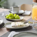 IKEA GLADELIG ГЛАДЕЛІГ, тарілка, сірий, 20x13 см 104.705.66 фото thumb №9