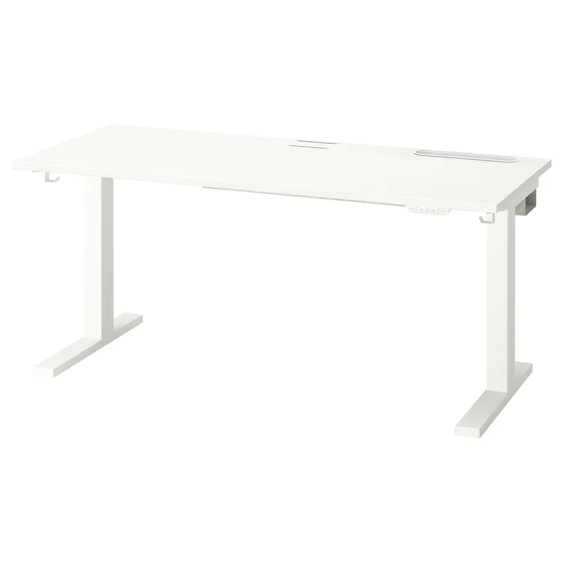 IKEA MITTZON МИТТЗОН, стол / трансф, электрический белый, 140x60 см 695.281.84 фото №2
