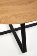 Кухонний стіл HALMAR LOOPER 2 120x120 см, стільниця - дуб золотий, ніжки - чорні фото thumb №13
