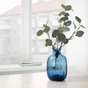IKEA TONSÄTTA ТОНСЕТТА, ваза, синій, 21 см 004.421.97 фото thumb №2