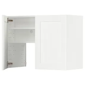 IKEA METOD МЕТОД, настінн шаф д / витяжки з полиц / дверц, білий Енкопінг / білий імітація дерева, 80x60 см 395.043.87 фото