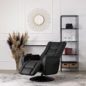 Поворотное массажное кресло MEBEL ELITE SPIKE, экокожа: черный фото thumb №3