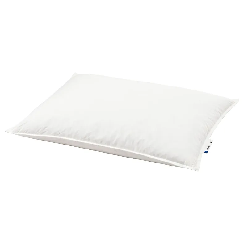 IKEA LUNDTRAV ЛУНДТРАВ, подушка, висока д / сну на боці / спині, 50x60 см 004.602.52 фото №1