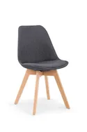 Кухонний стілець HALMAR K303 темно-сірий/бук (1шт=4шт) фото thumb №1