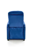 Кресло реклайнер мягкое раскладное HALMAR FELIPE 2, темно-синий фото thumb №3