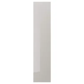 IKEA FARDAL ФАРДАЛЬ, дверцята з петлями, глянцевий/світло-сірий, 50x229 см 791.777.03 фото