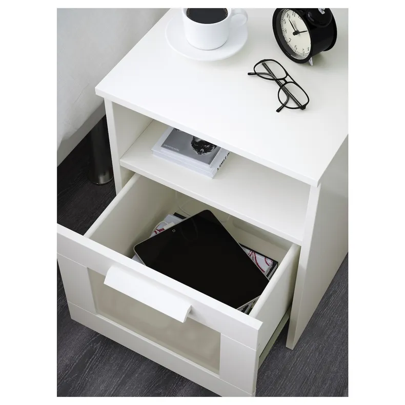 IKEA BRIMNES БРИМНЭС, тумба прикроватная, белый, 39x41 см 102.349.42 фото №3