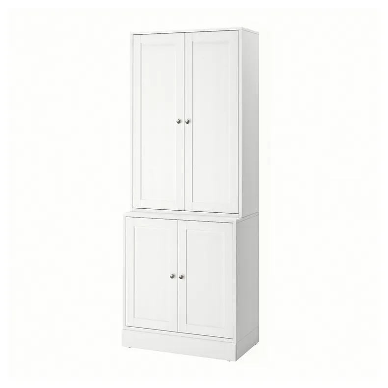 IKEA HAVSTA ХАВСТА, комбинация для хранения с дверцами, белый, 81x47x212 см 595.347.55 фото №1