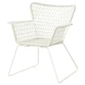 IKEA HÖGSTEN ХЕГСТЕН, крісло з підлокітниками, вуличне, білий 202.098.62 фото thumb №1