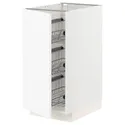 IKEA METOD МЕТОД, напольный шкаф / проволочные корзины, белый Энкёпинг / белая имитация дерева, 40x60 см 294.733.67 фото thumb №1
