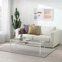 IKEA KNARDRUP КНАРДРУП, килим, короткий ворс, світло-сірий, 133x195 см 204.925.96 фото thumb №3