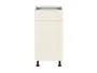 BRW Правосторонний кухонный шкаф Sole 40 см с ящиками с плавным закрыванием магнолия глянцевая, альпийский белый/магнолия глянец FH_D1S_40/82_P/STB-BAL/XRAL0909005 фото