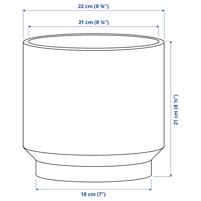 IKEA HONUNGSPALM ХОНУНГСПАЛМ, кашпо, Крытый/открытый/зеленый, 19 см 605.957.95 фото №6