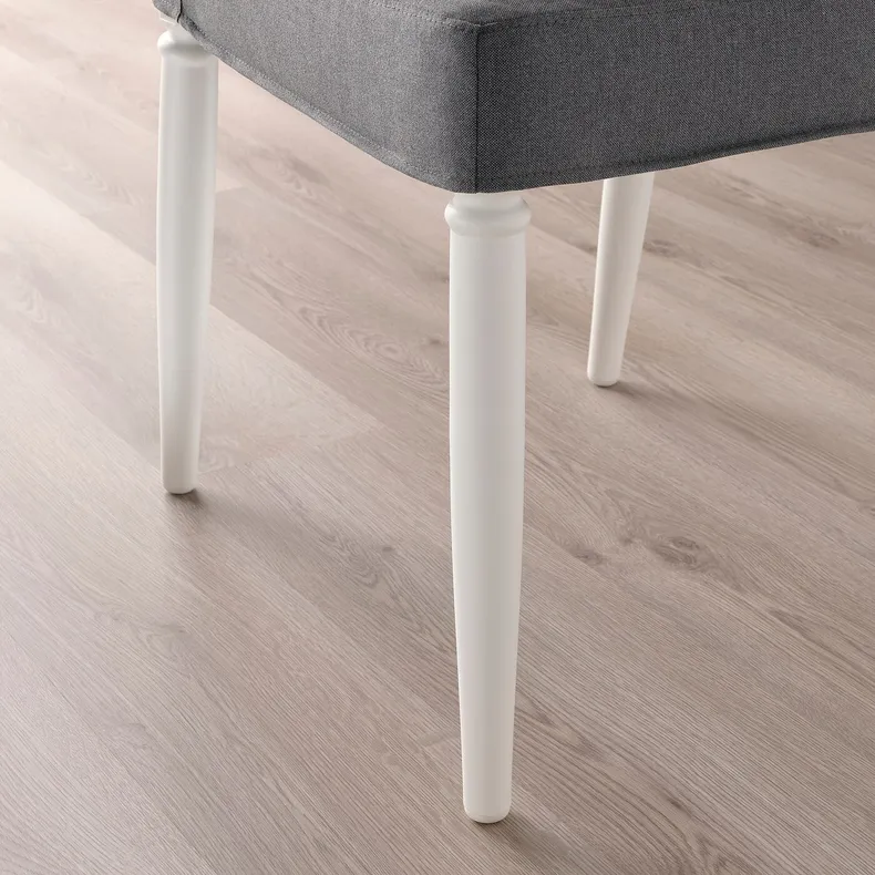 IKEA DANDERYD ДАНДЕРЮД, стілець, білий / ВІССЛЕ сірий 405.208.62 фото №9