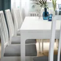 IKEA EKEDALEN ЕКЕДАЛЕН, розкладний стіл, білий, 120 / 180x80 см 703.408.07 фото thumb №3