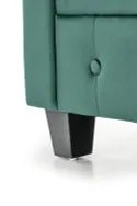 Кресло мягкое HALMAR ERIKSEN темно-зеленый/черный фото thumb №8