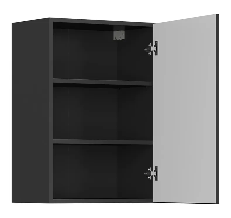 BRW Верхний кухонный шкаф Sole L6 50 см правый черный матовый, черный/черный матовый FM_G_50/72_P-CA/CAM фото №3